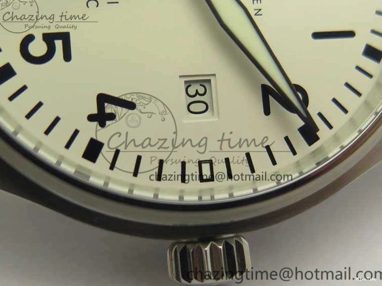 MIROTIME 0418 Efficient Mark XVIII Le Petit Prince IW327001 SS MKS 1:1 Best Edition White Dial On Leather Strap MIYOTA9015 V 7220